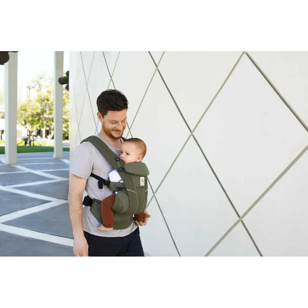 [10 year warranty] Ergobaby Omni Breeze Baby Carrier - Olive Green