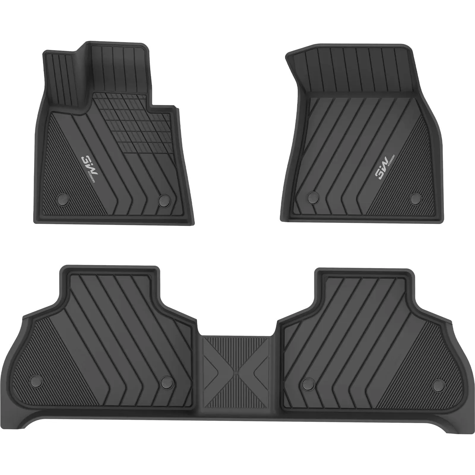 3W BMW X5 2019-2025 Custom Floor Mats / Trunk Mat TPE Material & All-Weather Protection