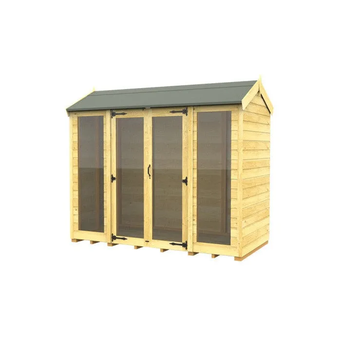 4ft x 10ft Apex Summer House (Full Height Window)