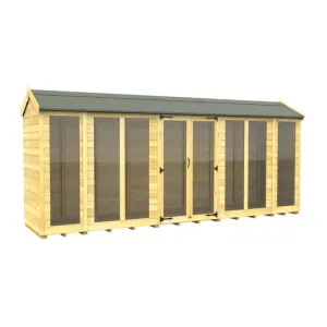 4ft x 16ft Apex Summer House (Full Height Window)