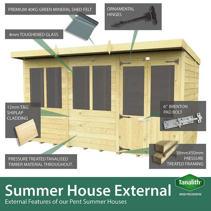 6ft x 14ft Apex Summer House