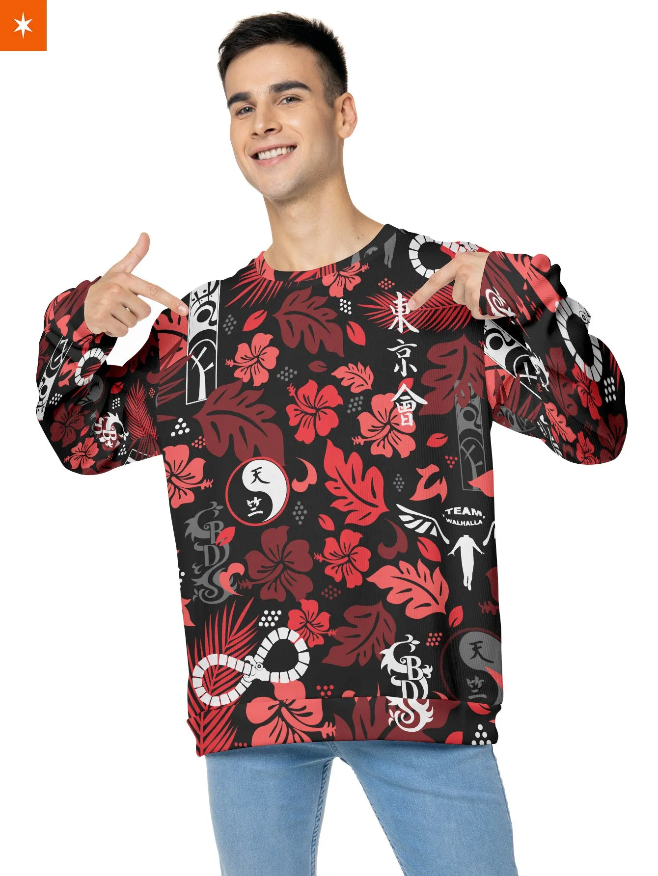 Aloha Manjikai Emblem Unisex Wool Sweater