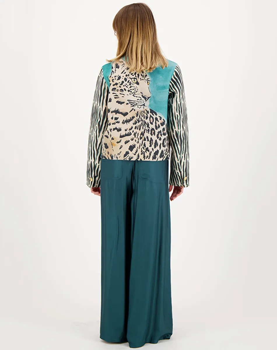 Annie Wide Leg Emerald Pants