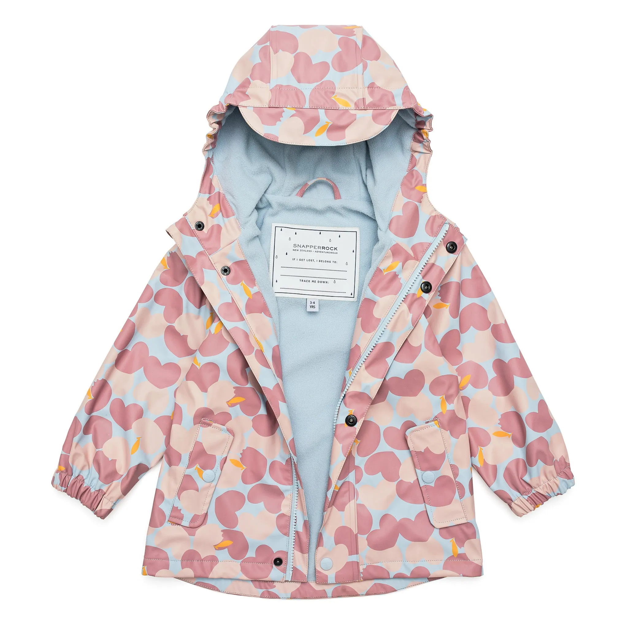 Apple Love Recycled Lined Raincoat