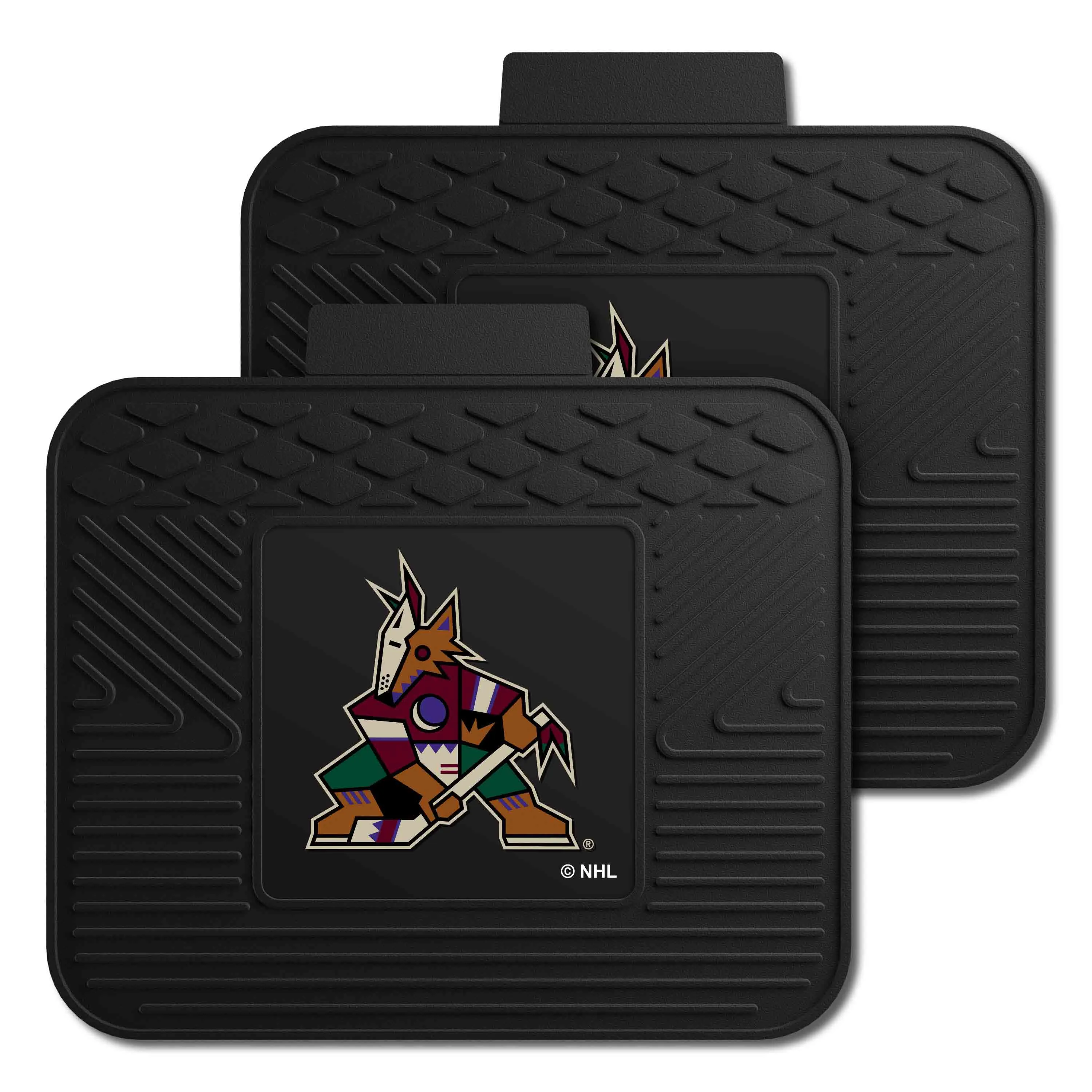 Arizona Coyotes Back Seat Car Utility Mats - 2 Piece Set