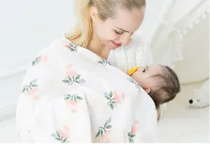 Baby Bamboo Cotton Breathable Soft Muslin Wrap Blankets