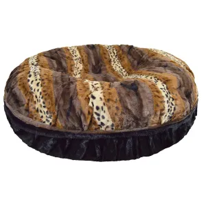 Bagel Dog Bed Black Puma/Animal Kingdom