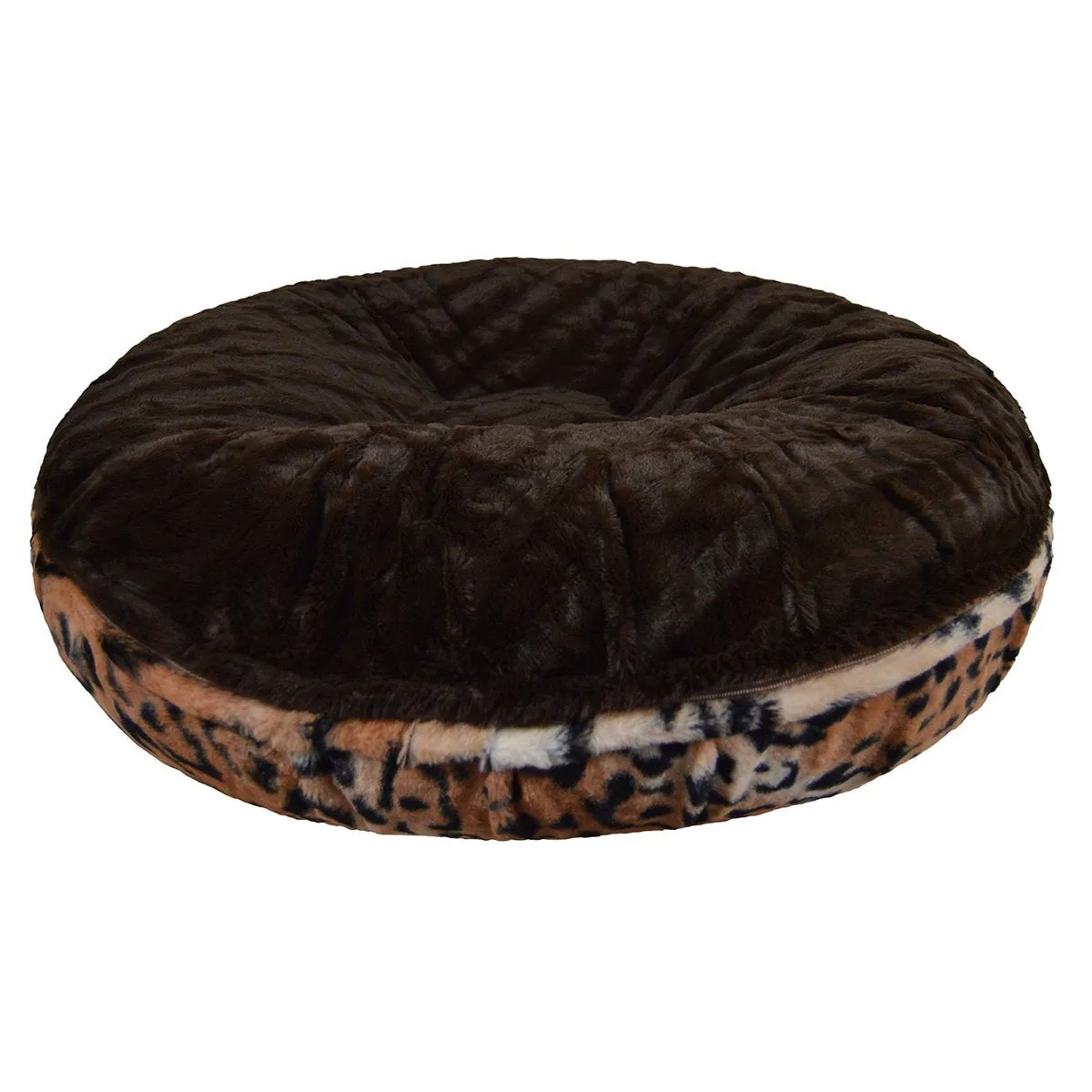 Bagel Dog Bed Chepard/Godiva Brown