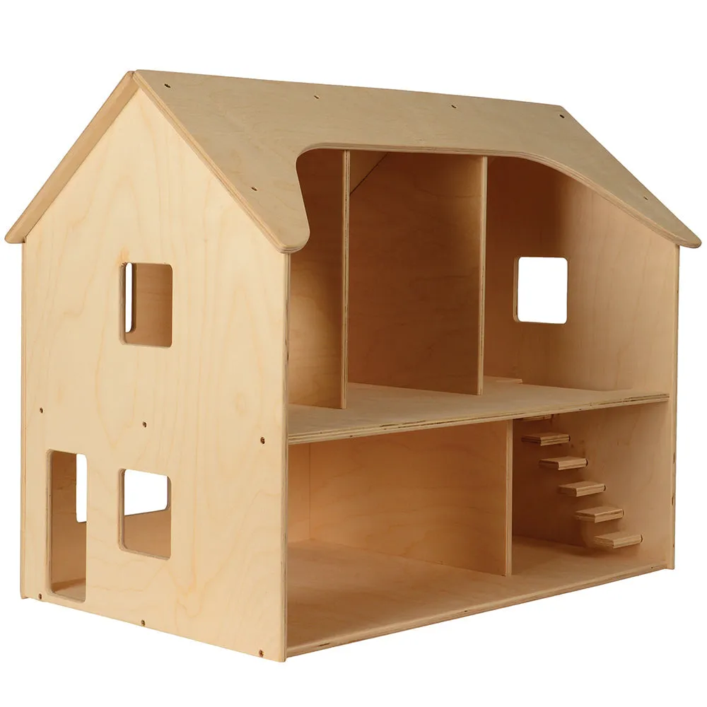 Baltic Birch Dollhouse | Durable Classroom Wooden Toy