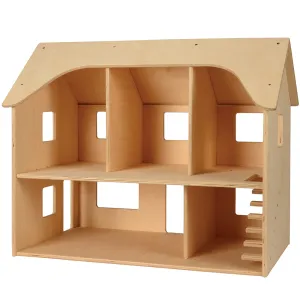 Baltic Birch Dollhouse | Durable Classroom Wooden Toy