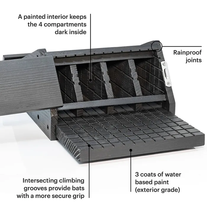 Bat House 4 Chambers, 3 Colors to Choose