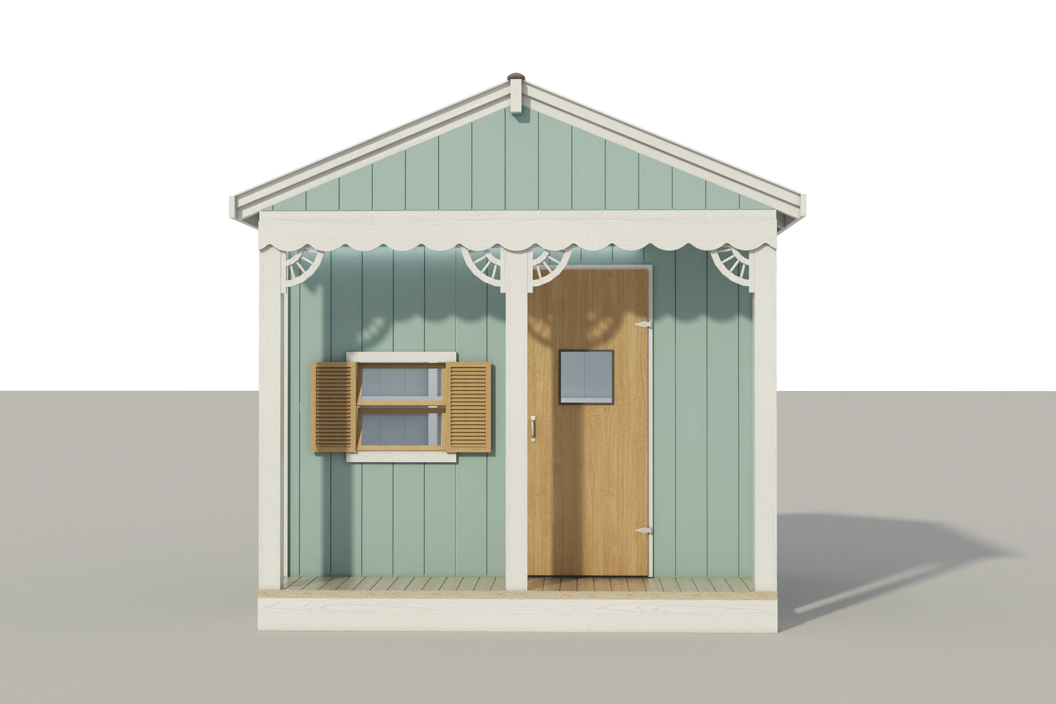 Build A Playhouse for Kids DIY Plans - Micro Cottage - Guest House Backyard Storage Shed 8' x 8'