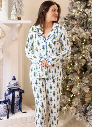 Charlotte Long Pajama- Fancy & Festive Tree