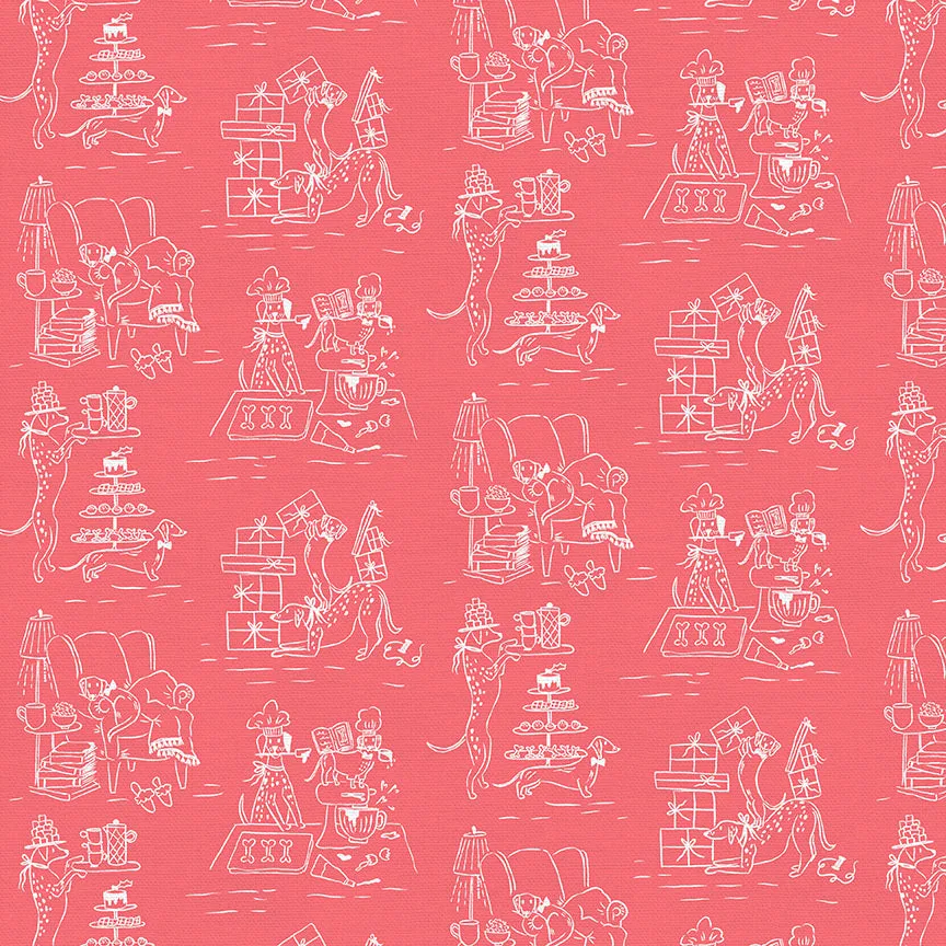 Christmas Dog Toile