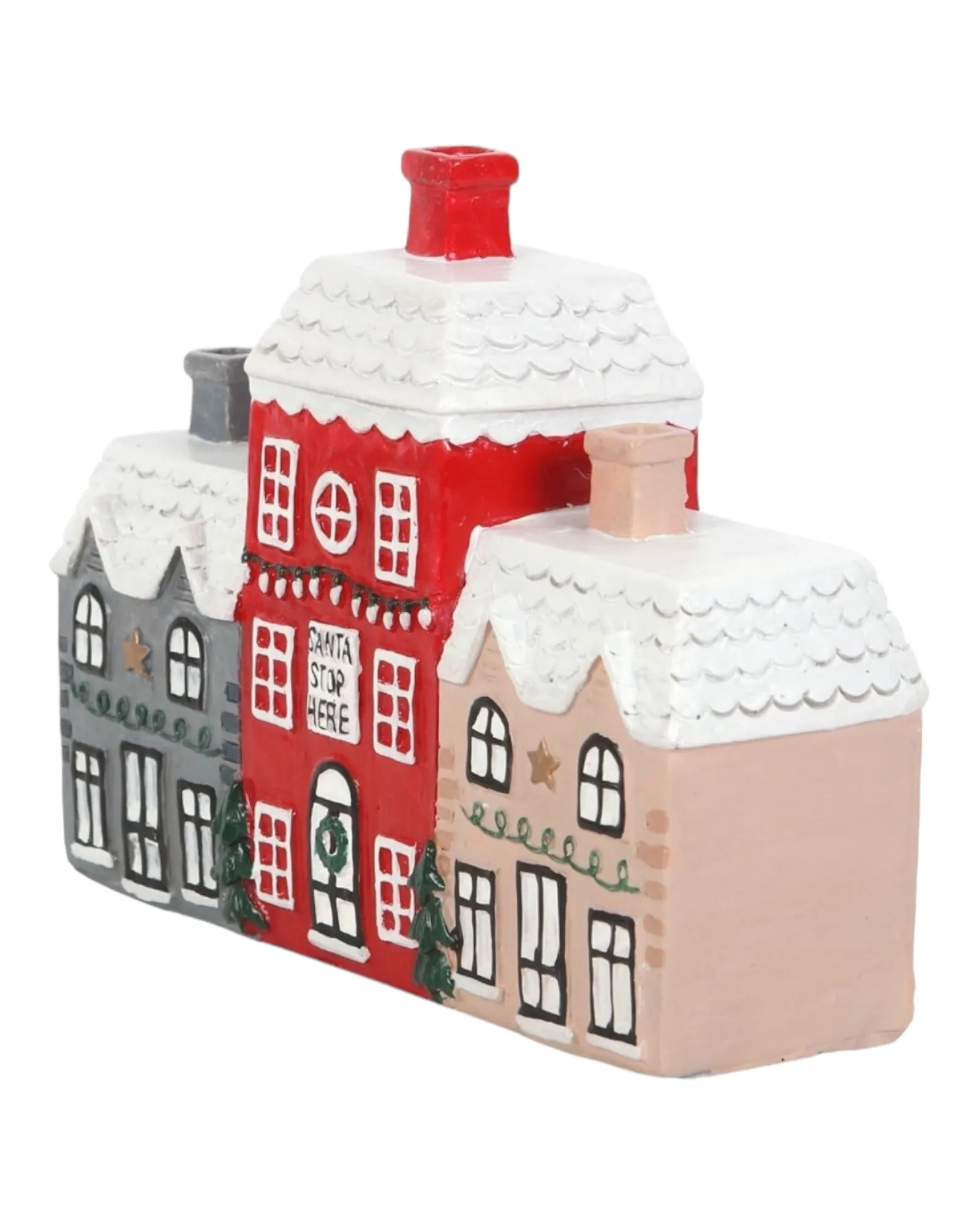 Christmas Village Tealight & Incense Cone Burner