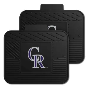 Colorado Rockies Back Seat Car Utility Mats - 2 Piece Set