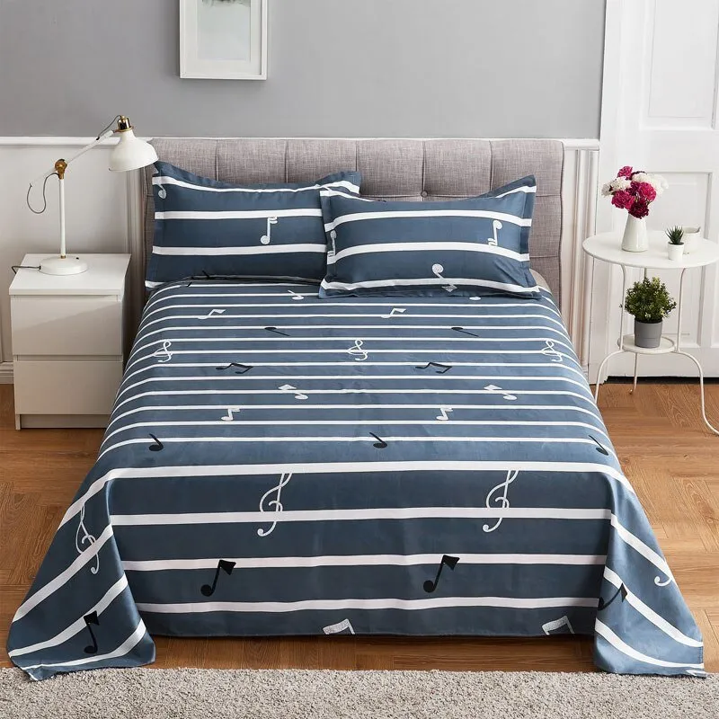 Comfortable Frosted Soft Bed Sheet for Queen/King Bed