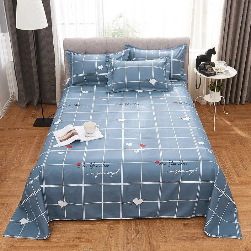 Comfortable Frosted Soft Bed Sheet for Queen/King Bed