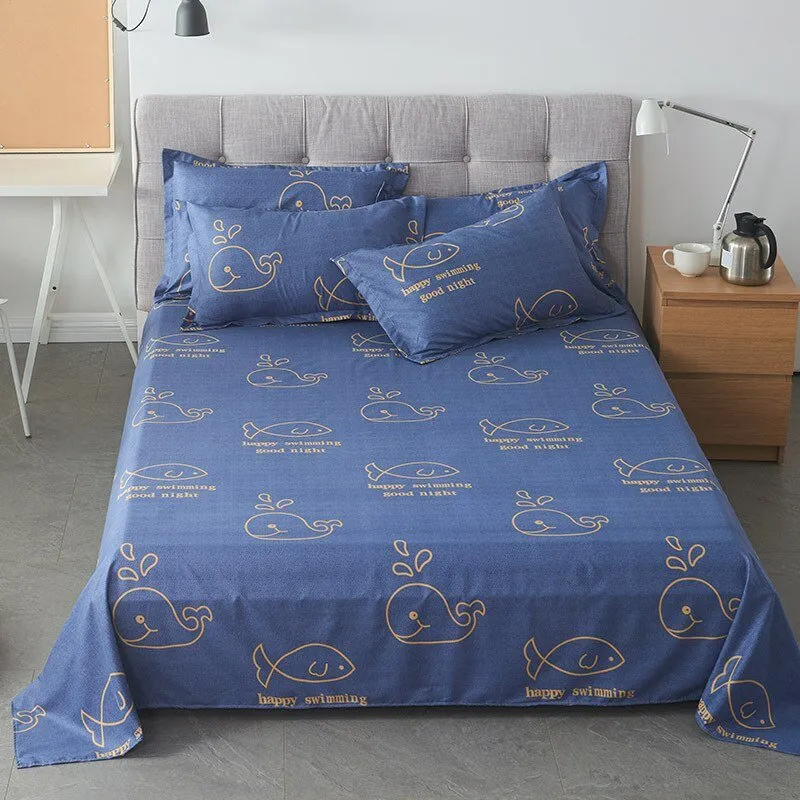 Comfortable Frosted Soft Bed Sheet for Queen/King Bed