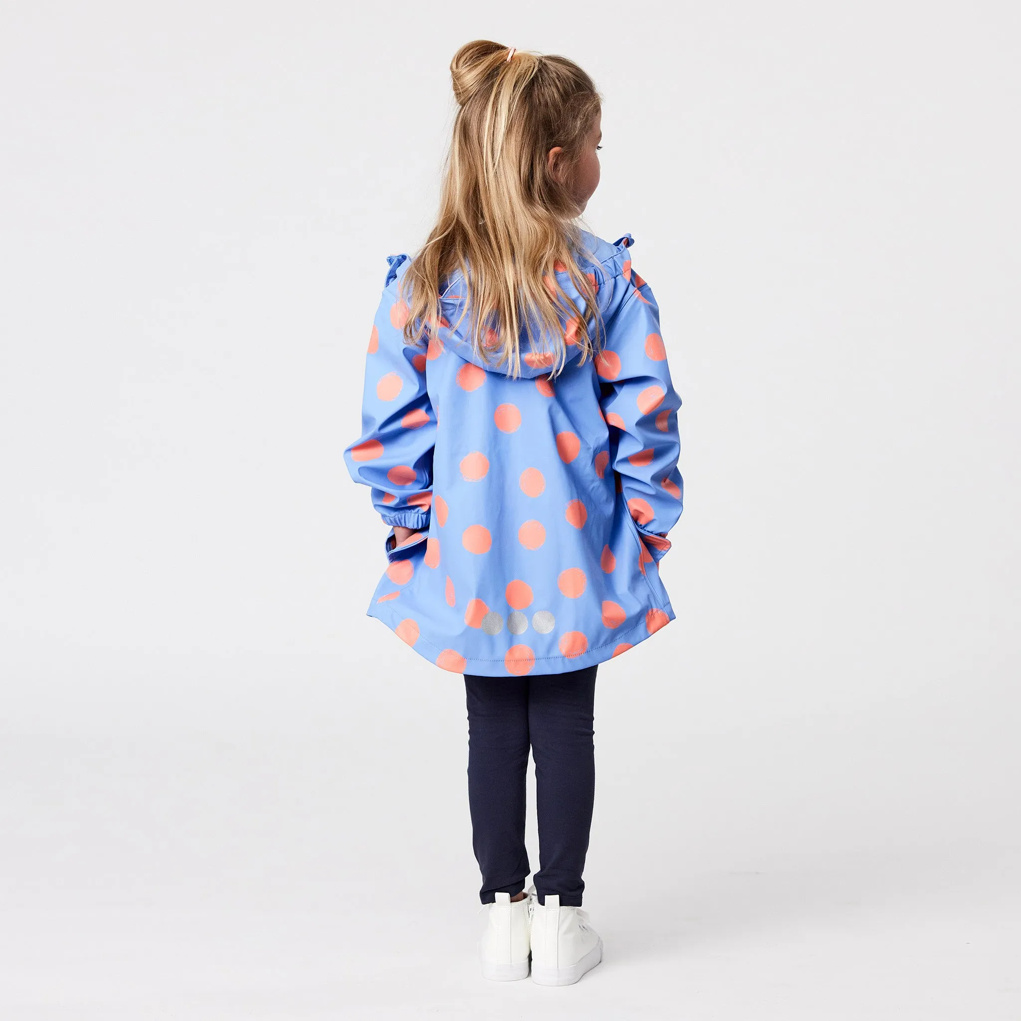 Cornflower Dot Recycled Unlined Raincoat