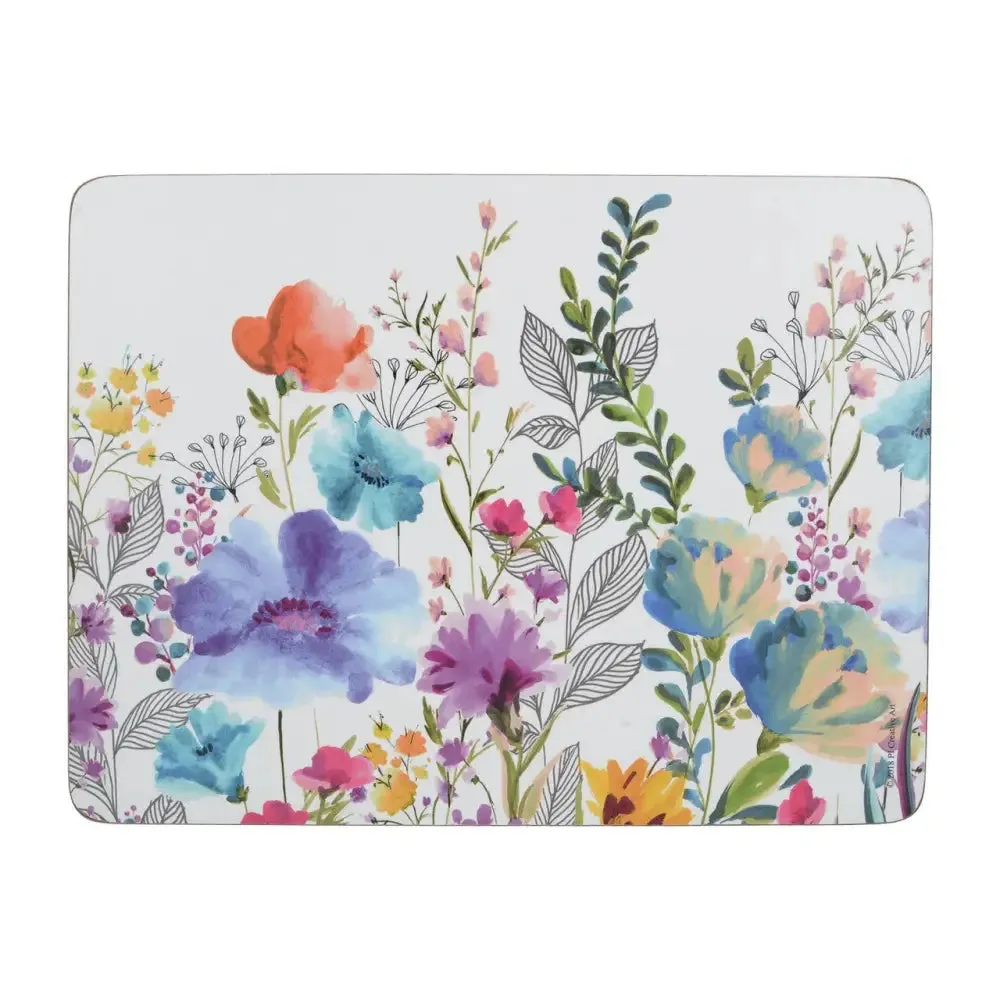 Creative Tops Set Of 6 Meadow Floral - Placemats / Coasters