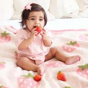 CuddleLane™ Luxe Blankets | Strawberry