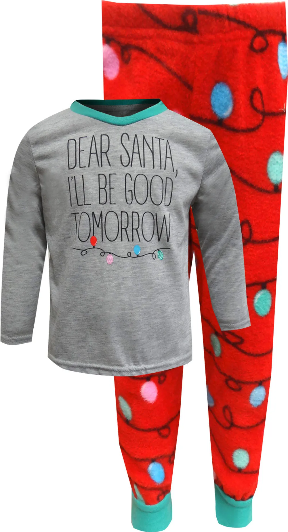 Dear Santa I'll Be Good Tomorrow Christmas Toddler Pajama