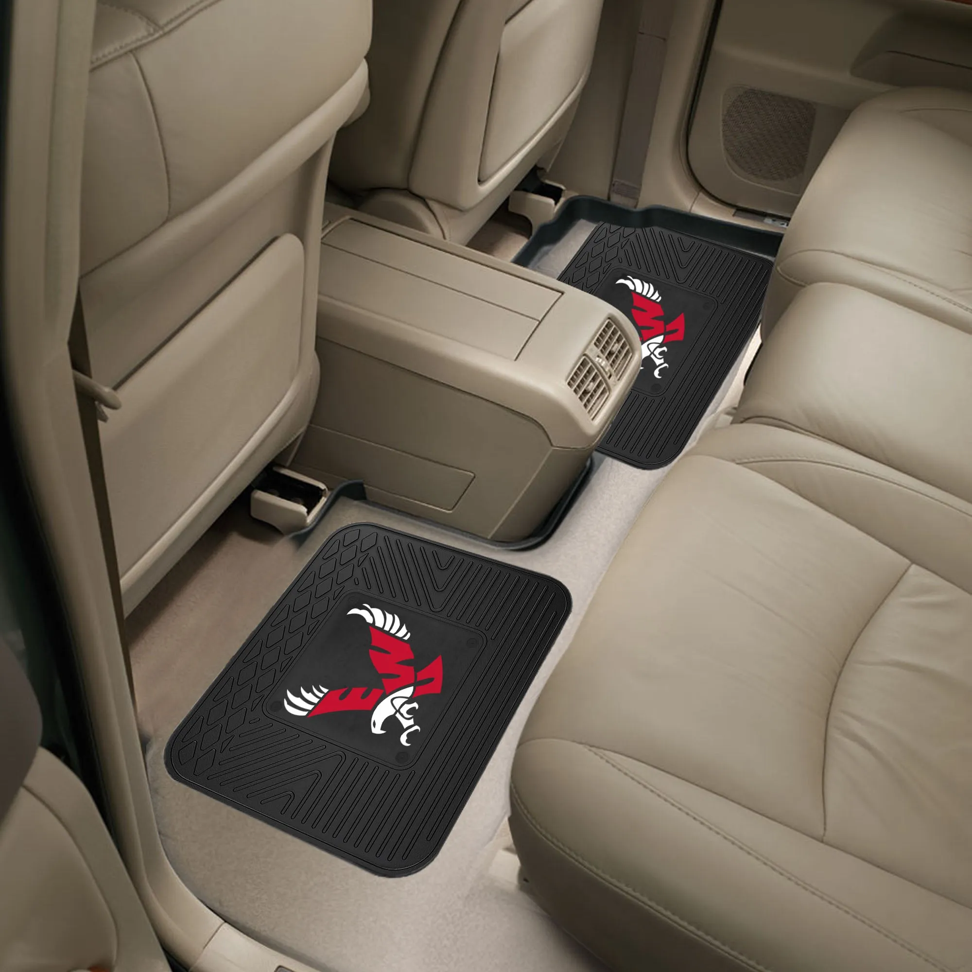 Eastern Washington Eagles Back Seat Car Utility Mats - 2 Piece Set