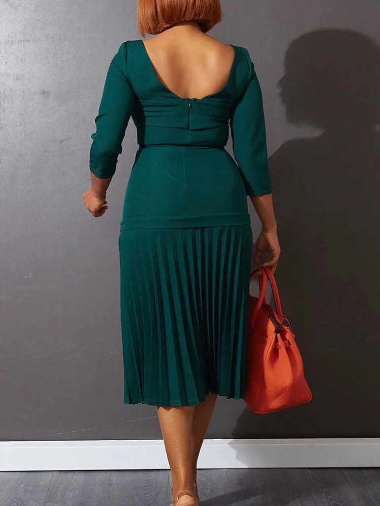 Elegant Plus Size Comfortable Slim Fit Dress