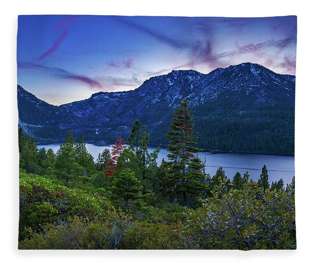 Emerald Bay Dusk By Brad Scott - Blanket