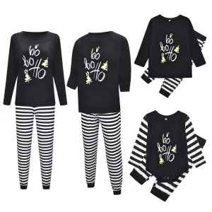 Family Matching Letter Graphic Family Look Pajama Set