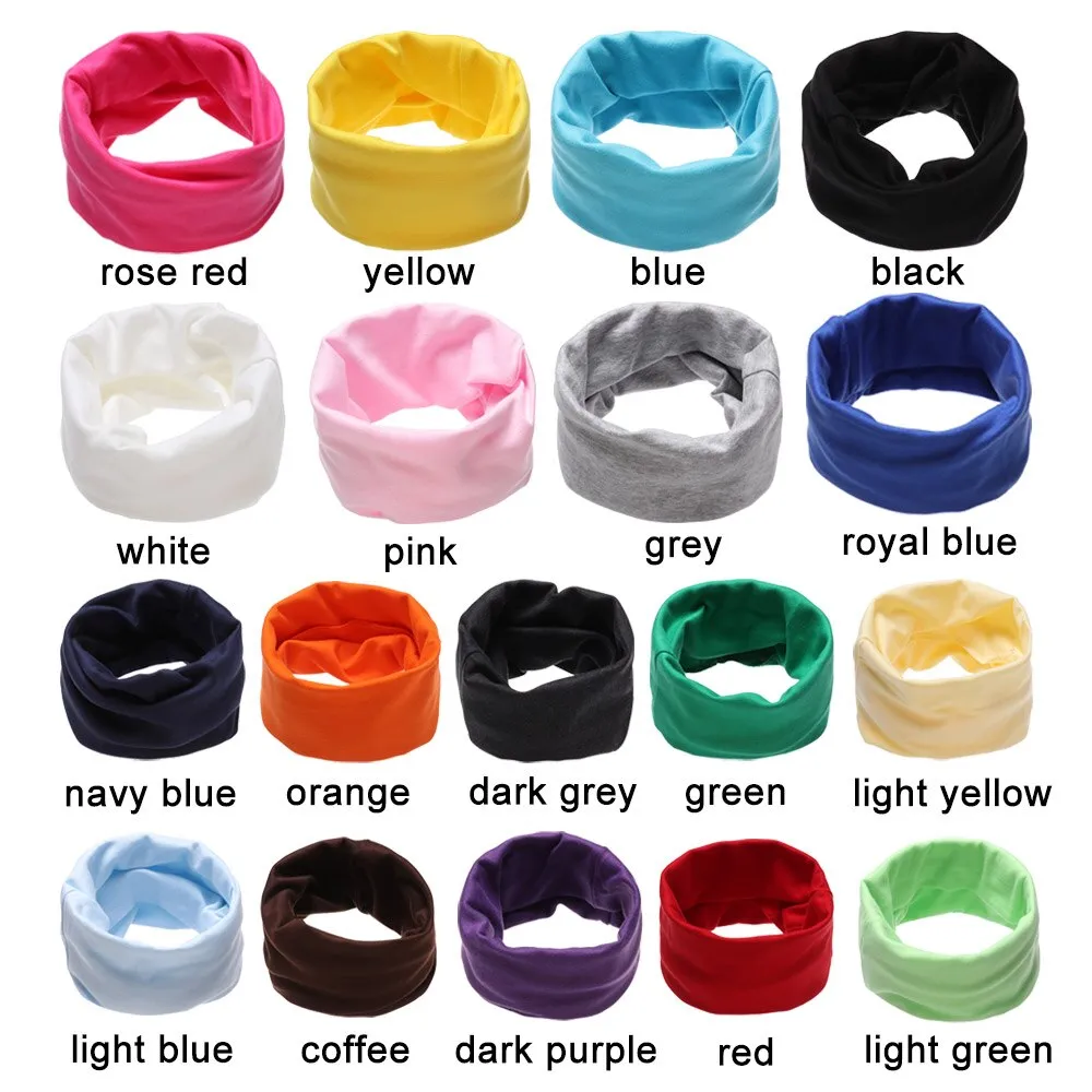 Fashion Candy Color Baby Scarf Shawl Autumn Spring Children Cotton Scarf Neckerchief Snood Collar O Ring Boy Girl Scarf