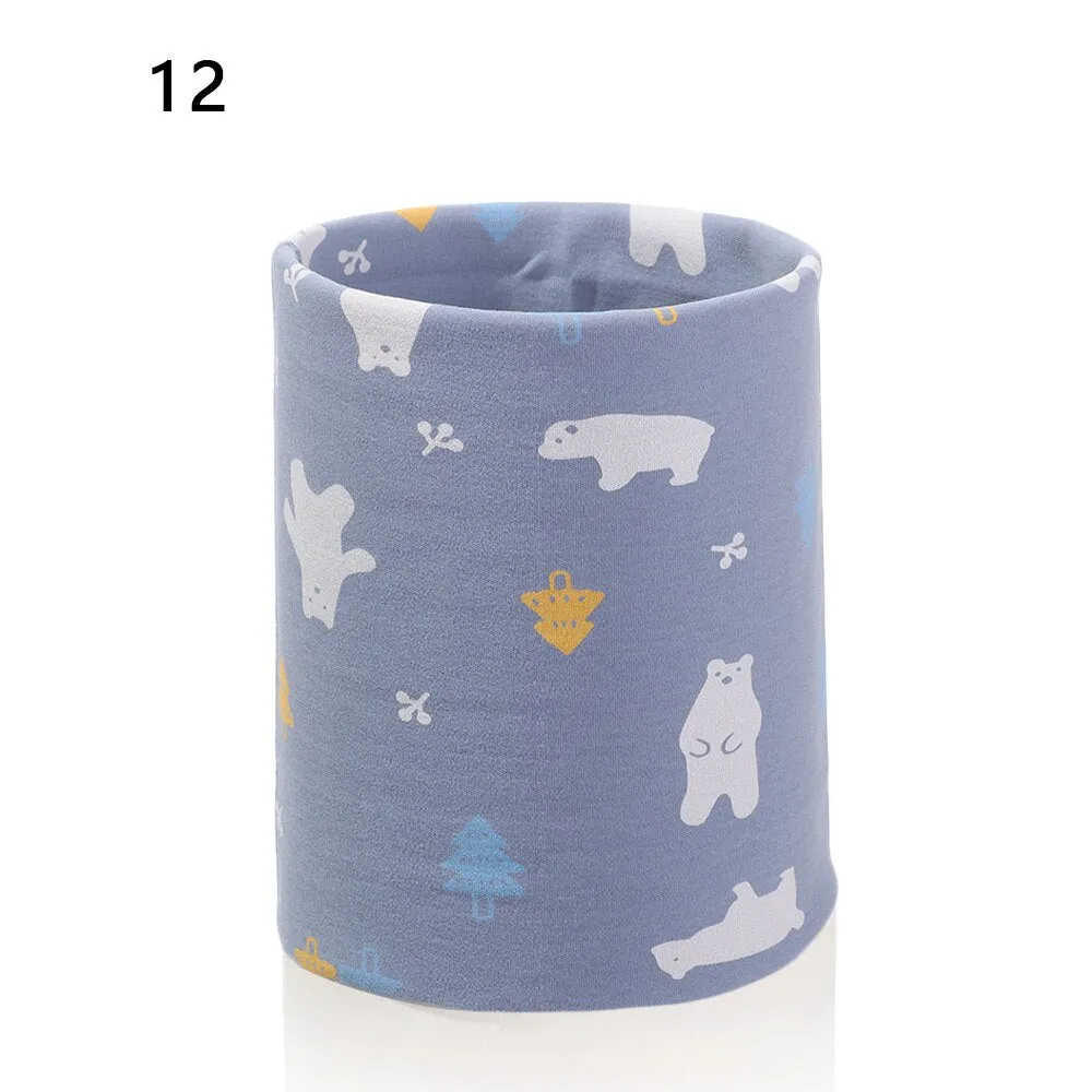 Fashion Candy Color Baby Scarf Shawl Autumn Spring Children Cotton Scarf Neckerchief Snood Collar O Ring Boy Girl Scarf