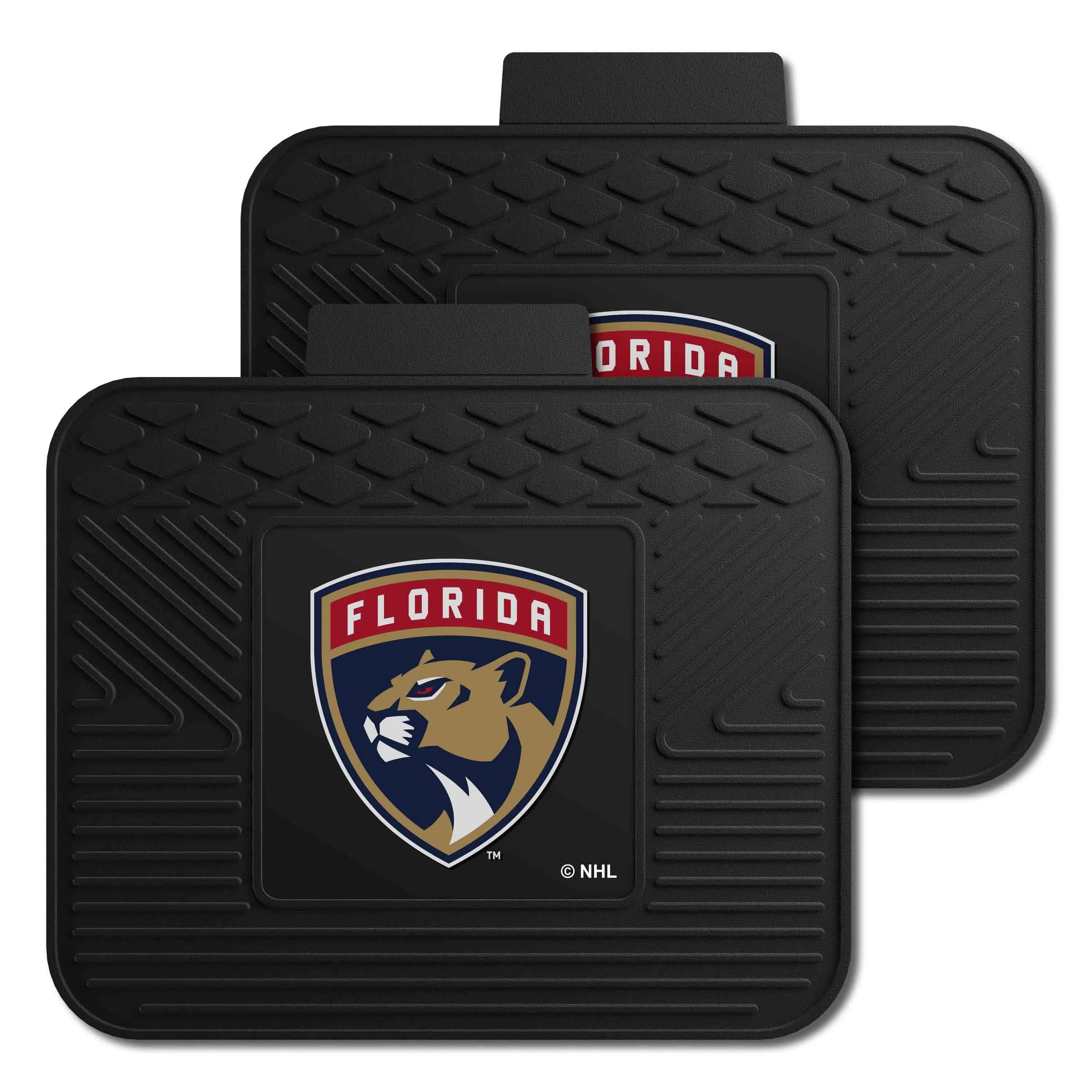 Florida Panthers Back Seat Car Utility Mats - 2 Piece Set