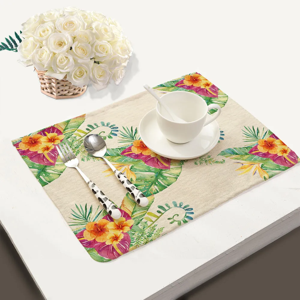 Flower and Flamingo Table Mats