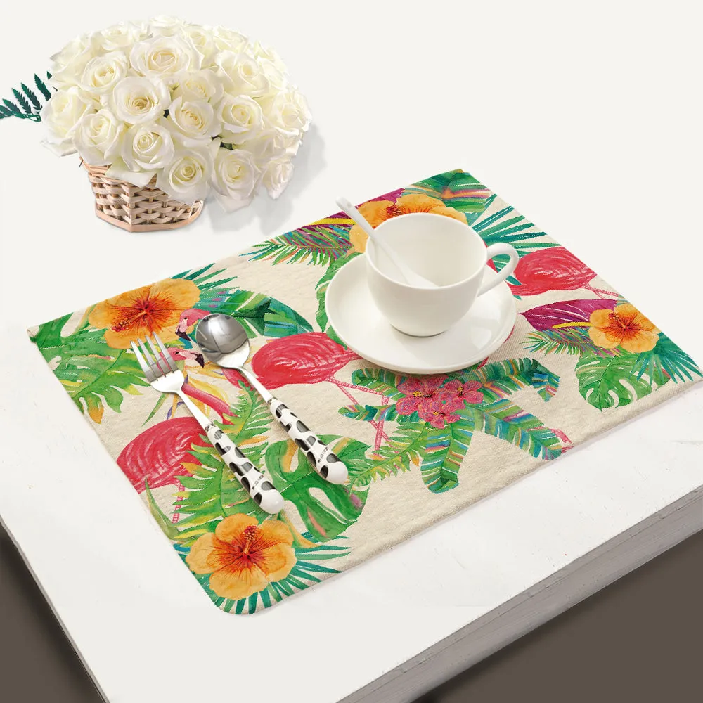 Flower and Flamingo Table Mats