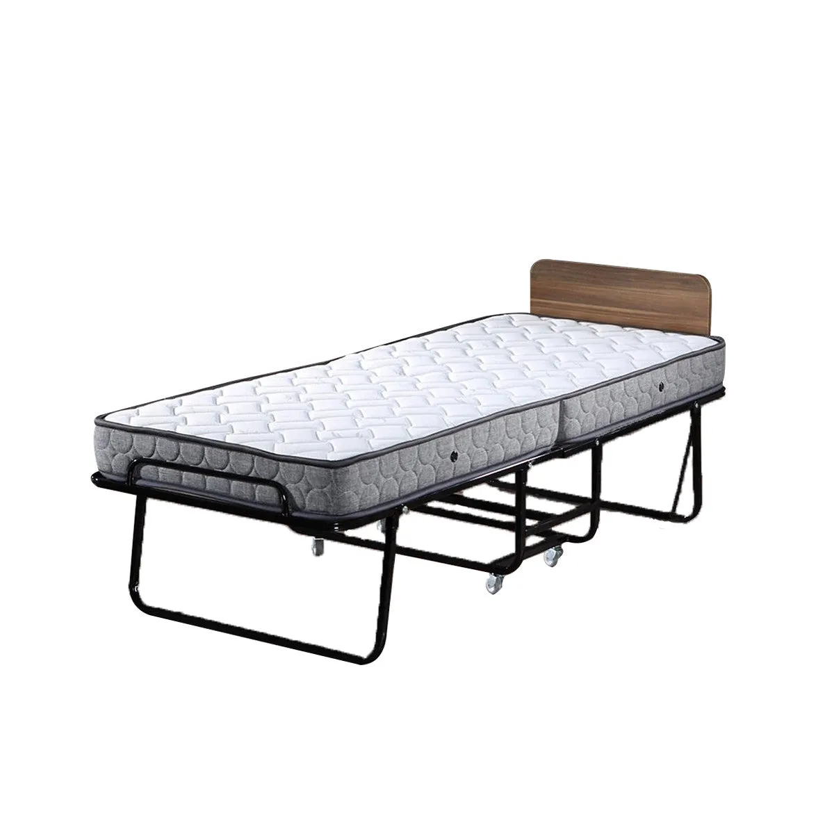 FULL FOLDING BED w-Headboard and 6 Inch Mattress