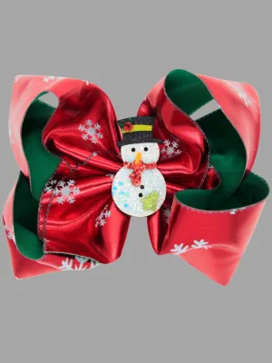 Girls Pretty as a Present Holiday Themed Bow