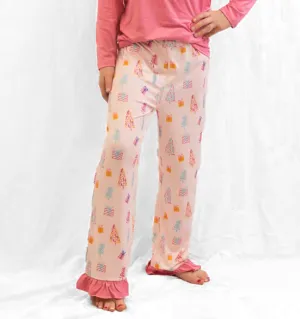 Girls Twinkle Tree Ruffle Sleep Pants