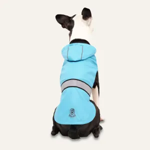 Goo-eez Reflective Hooded Raincoat Baby Blue for Dogs