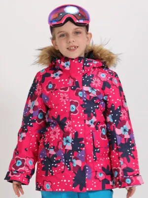 Gsou Snow Kids Camouflage Flower Jacket