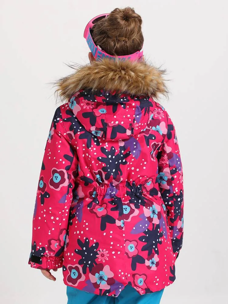 Gsou Snow Kids Camouflage Flower Jacket