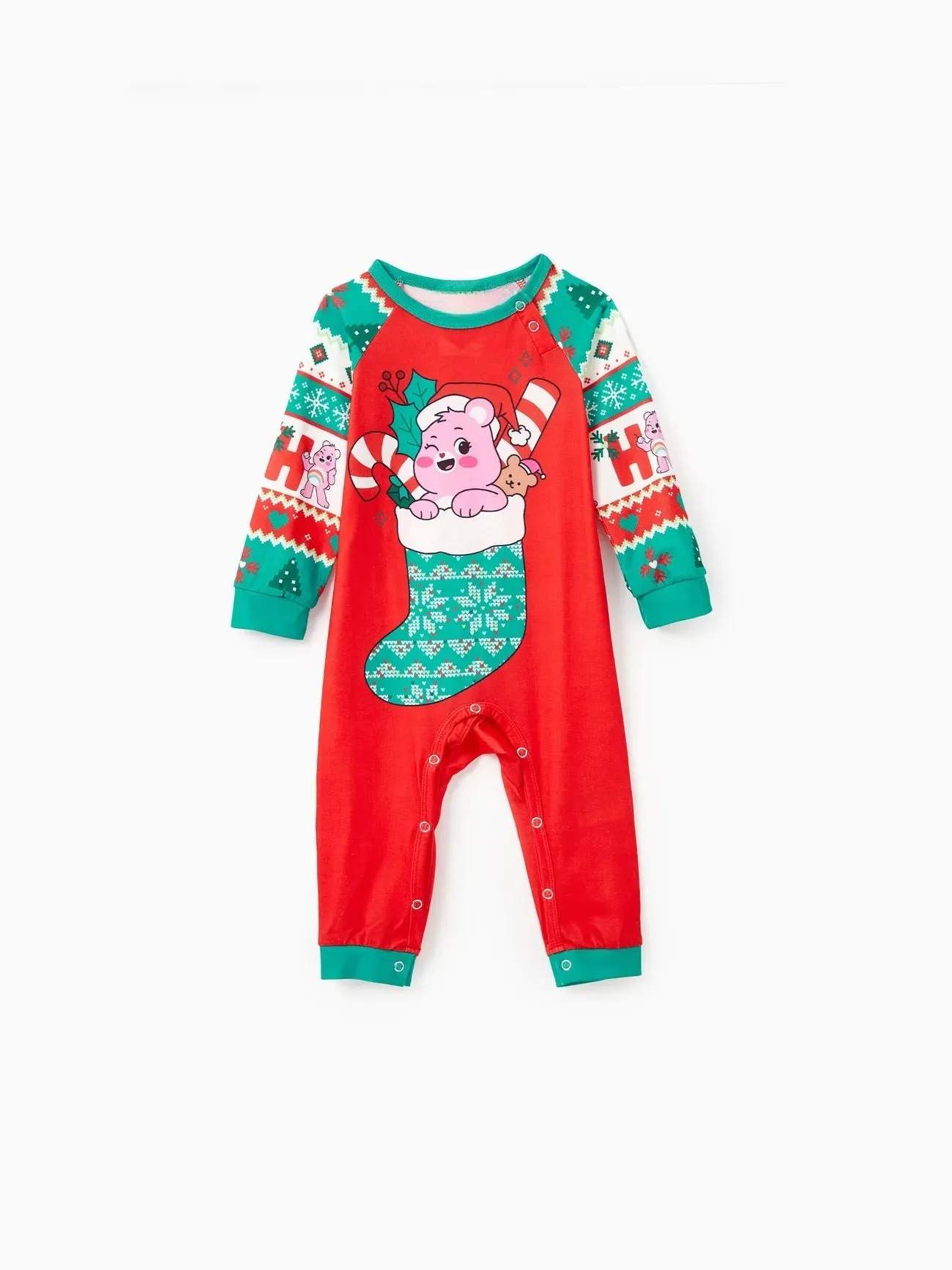 Holiday Family Matching Bear Printed Pajamas Set