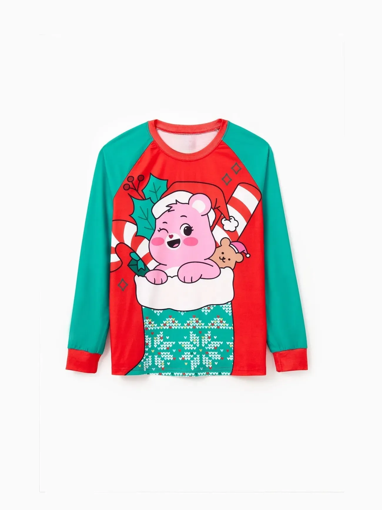 Holiday Family Matching Bear Printed Pajamas Set