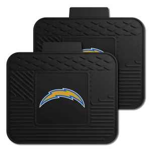 Los Angeles Chargers Back Seat Car Utility Mats - 2 Piece Set