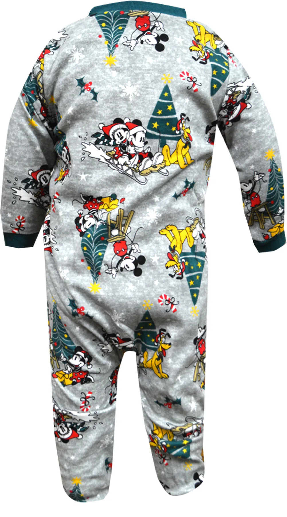 Mickey Minnie and Pluto Trim the Tree Christmas Infant One Piece Pajama