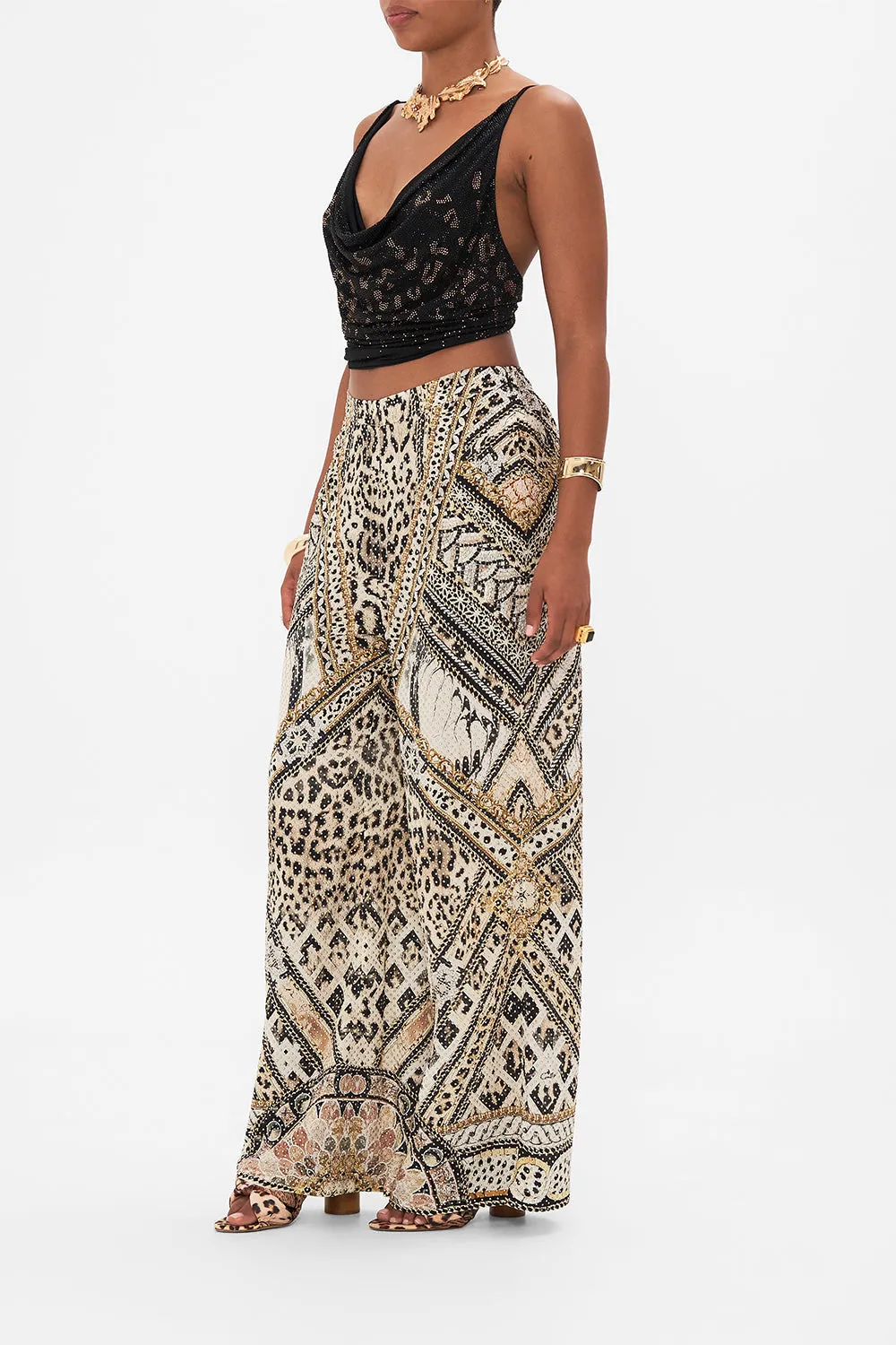 MINIMAL WIDE LEG PANT MOSAIC MUSE