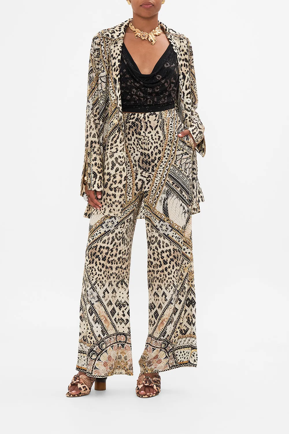 MINIMAL WIDE LEG PANT MOSAIC MUSE