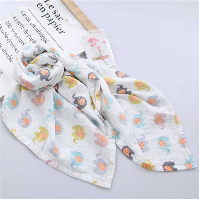 Muslin Baby Blankets Newborn Photography Accessories Soft Breathable Swaddle Wrap Infant Bamboo Cotton Baby Bedding Bath Towel