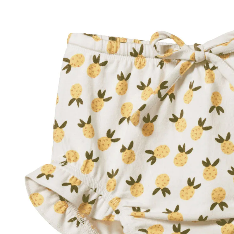 Nature Baby Petal Bloomers - Pineapple Print